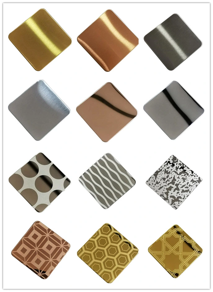 Rippled Water Wave Metal Cladding Panel Decorative 304 Stainless Steel Sheet Ripple Mirror Finish 2