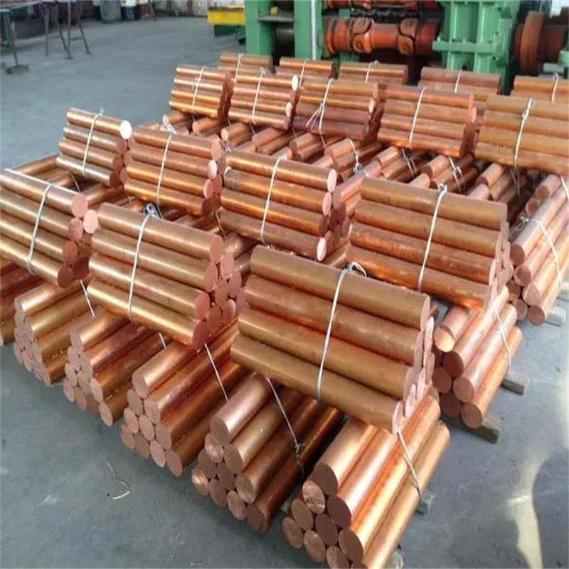 Red Copper Round Bar Rod High-Purity 99.9% Material/ ASTM C1100 Full Hard Copper T2 Rod 0