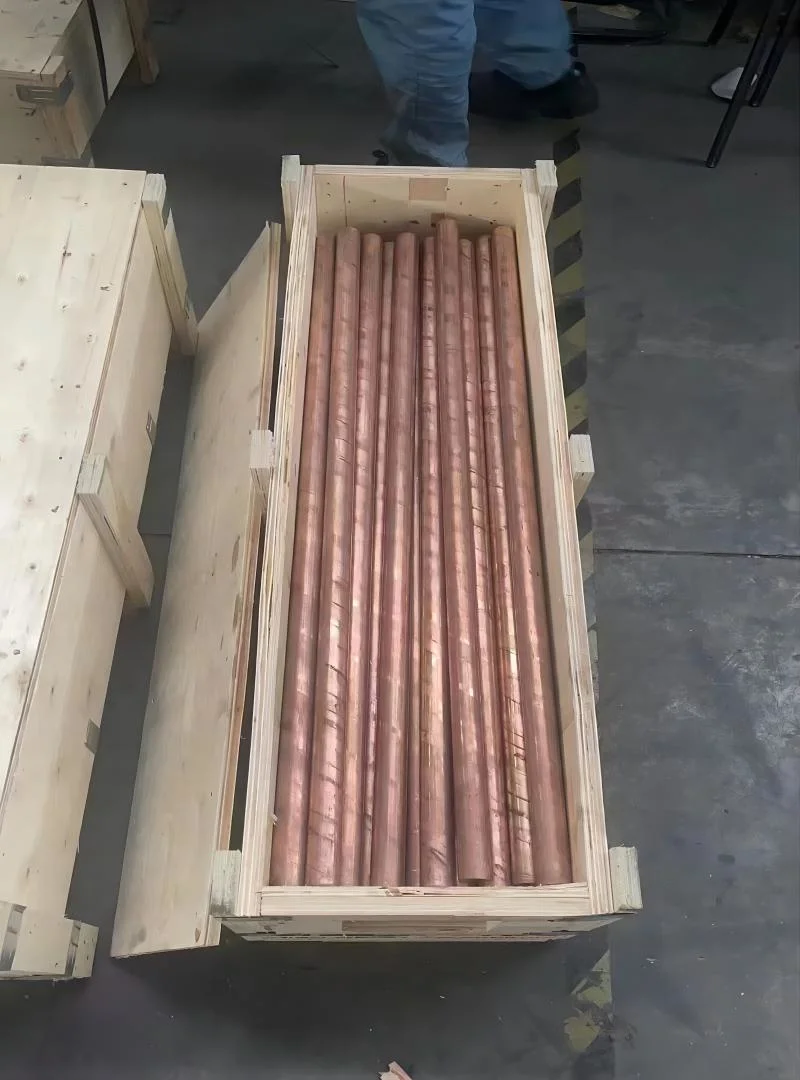 Cu-DHP EN Number CW024A UNS C12200 Red Copper Bar 4.5" Diameter x 1.750" Length 1