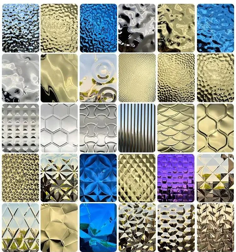 Stainless Steel Decorative Material Honeycomb Pattern Stamped Stainless Steel Metal Sheet For Wall Metal Decorative Panel 5